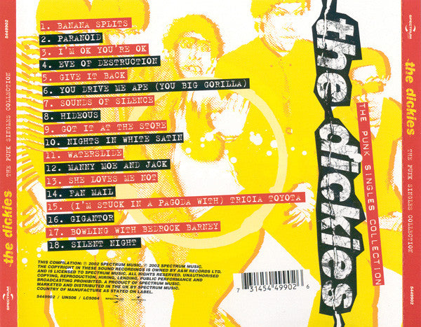 The Dickies : The Punk Singles Collection (CD, Comp)