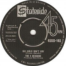 The Four Seasons : Big Girls Don't Cry / Connie-O (7", Single)