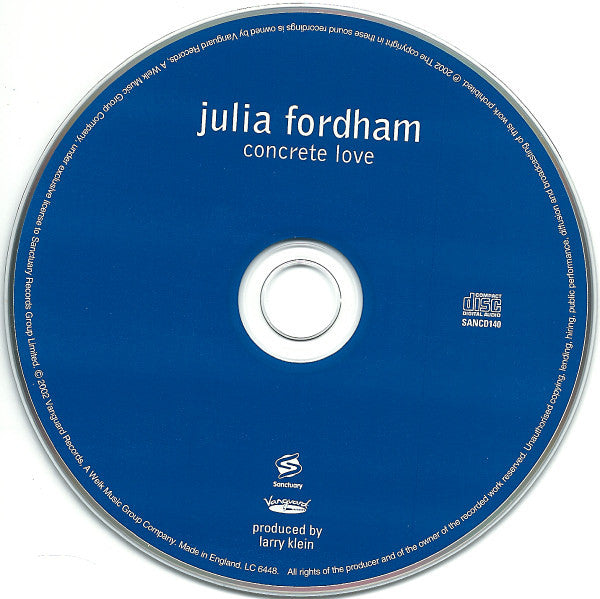 Julia Fordham : Concrete Love (CD, Album)