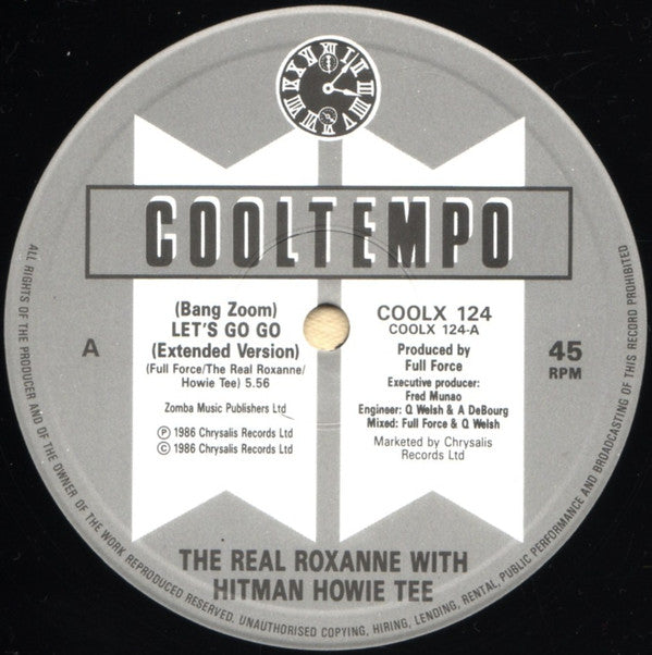 The Real Roxanne With Howie Tee : Bang Zoom! Let's Go Go! (12")