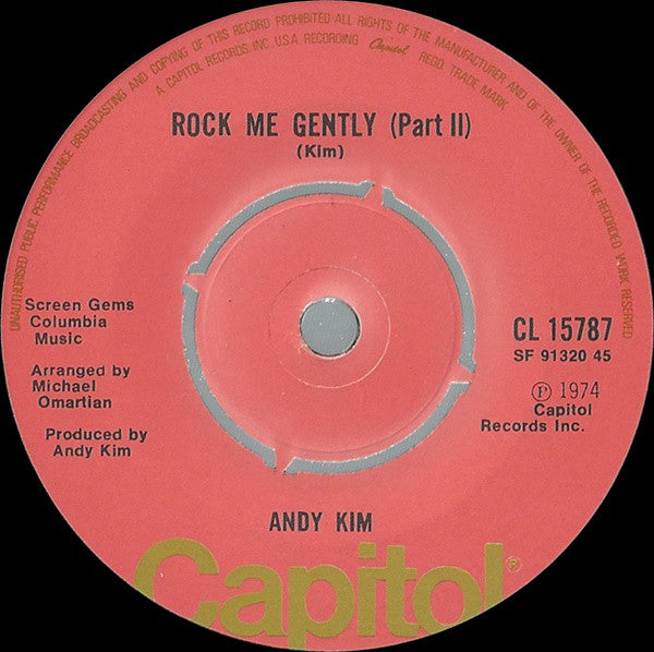 Andy Kim - Rock Me Gently (7) (Very Good Plus (VG)) - DaddyPop