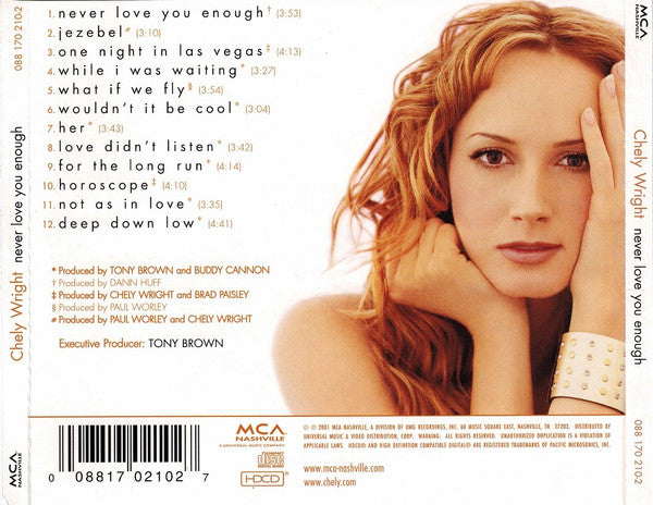 Chely Wright : Never Love You Enough (HDCD, Album)