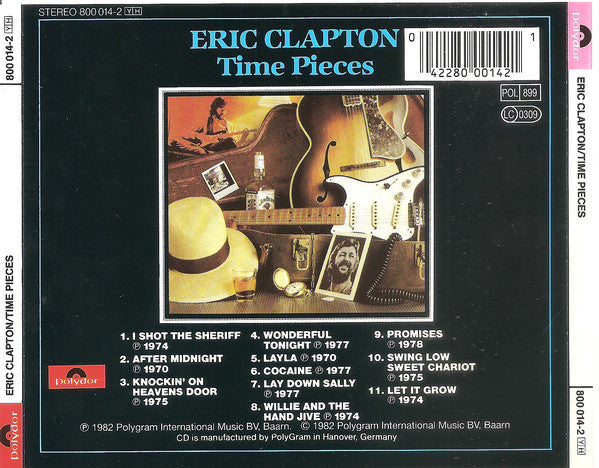Eric Clapton : Time Pieces - The Best Of Eric Clapton (CD, Comp, RE, RP)