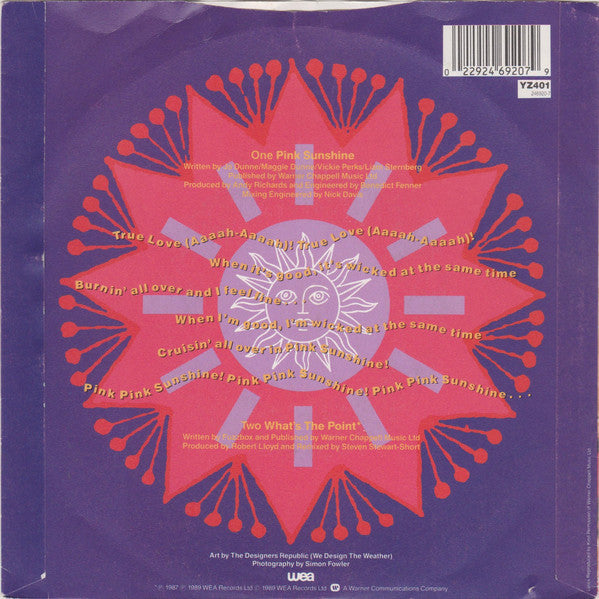 Fuzzbox* : Pink Sunshine (7", Single)