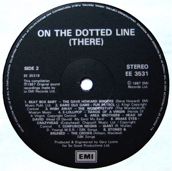 Various : On The Dotted Line...(There) (LP, Comp)