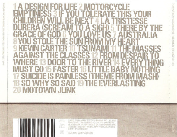 Manic Street Preachers : Forever Delayed - The Greatest Hits (2xCD, Comp, S/Edition)