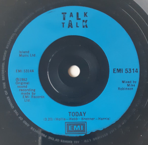 Talk Talk : Today • It's So Serious (7", Single, Blu)