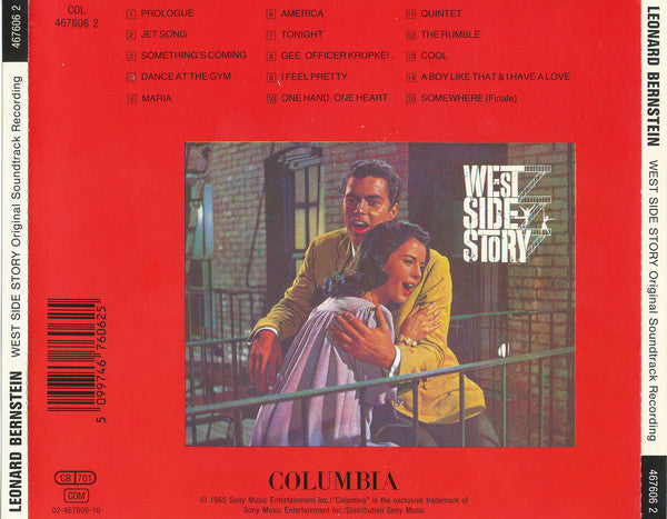 Leonard Bernstein : West Side Story - The Original Sound Track Recording (CD, Album, RE)