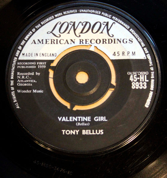 Tony Bellus : Robbin' The Cradle (7", Single)