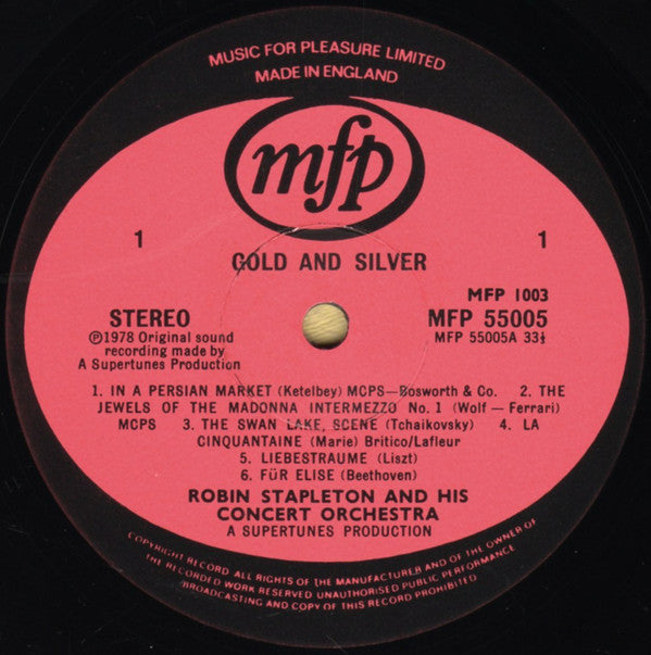 Robin Stapleton & His Orchestra : Gold & Silver (2xLP)