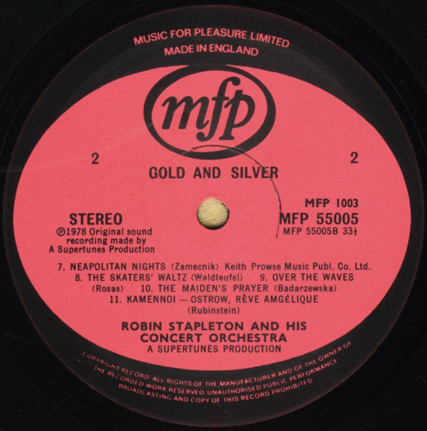 Robin Stapleton & His Orchestra : Gold & Silver (2xLP)