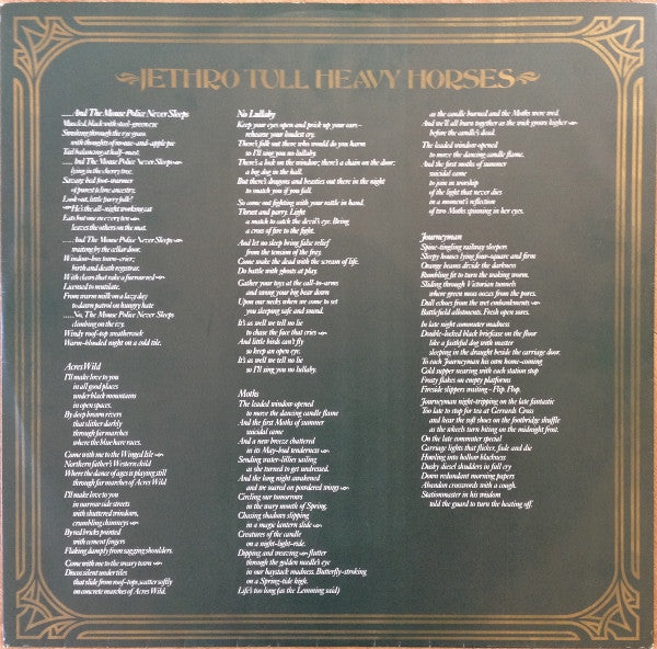 Jethro Tull - Heavy Horses (LP) (Very Good Plus (VG)) - DaddyPop
