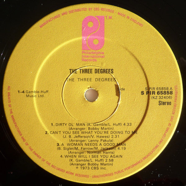 The Three Degrees : The Three Degrees (LP, Album, Gat)