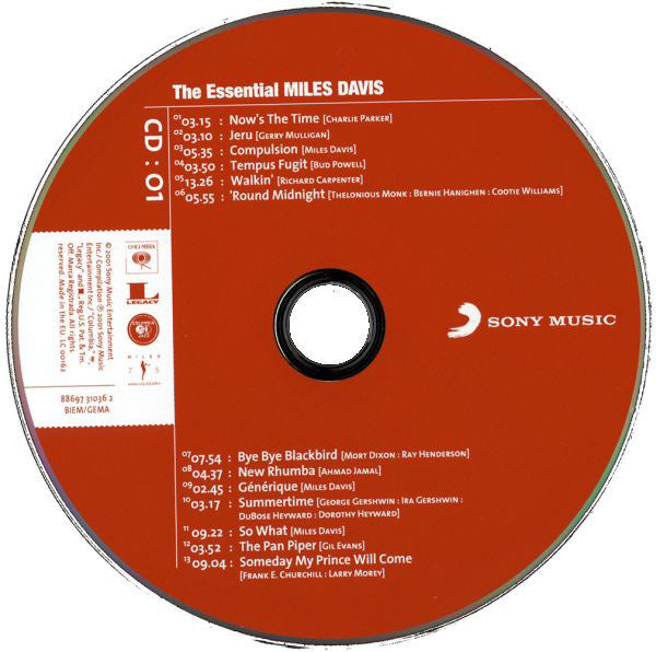 Miles Davis : The Essential Miles Davis (3xCD, Comp, RE)