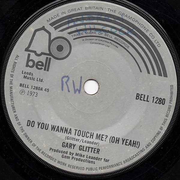 Gary Glitter : Do You Wanna Touch Me? (7", Single, Sol)