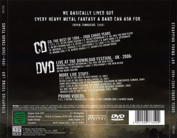 Strapping Young Lad : 1994-2006 Chaos Years (CD, Comp, RM + DVD-V, NTSC, Pal)