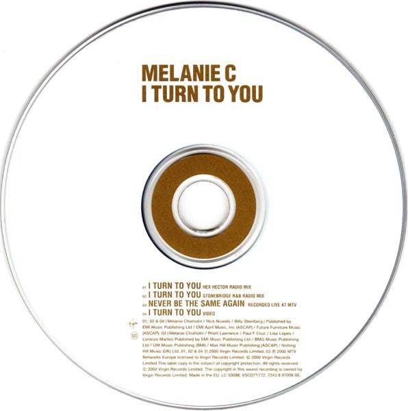 Melanie C : I Turn To You (CD, Single, Enh)