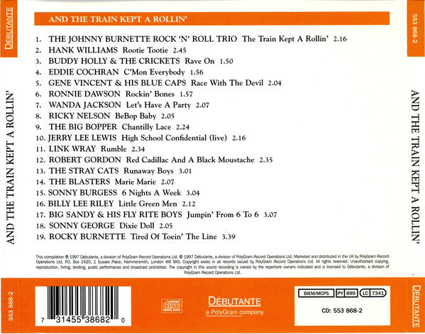 Various : And The Train Kept A Rollin' - 19 Rockabilly Classics (CD, Comp)