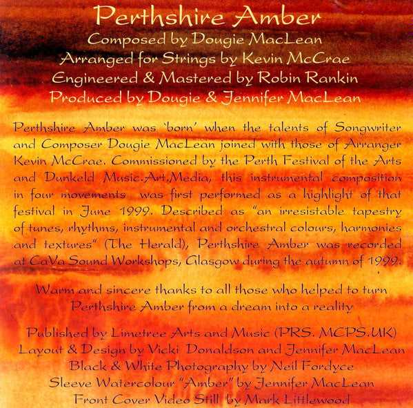 Dougie MacLean : Perthshire Amber (CD, Album, Enh)