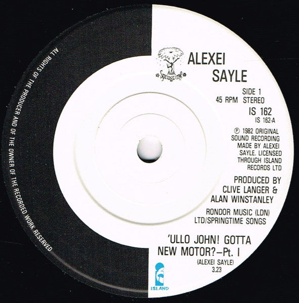Alexei Sayle - Ullo John! Gotta New Motor? (7) (Very Good Plus (VG)) - DaddyPop
