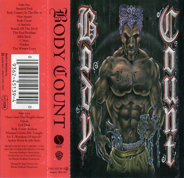 Body Count - Body Count (Cassette) (Very Good (VG)) - DaddyPop