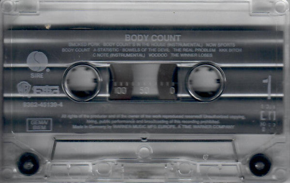 Body Count - Body Count (Cassette) (Very Good (VG)) - DaddyPop