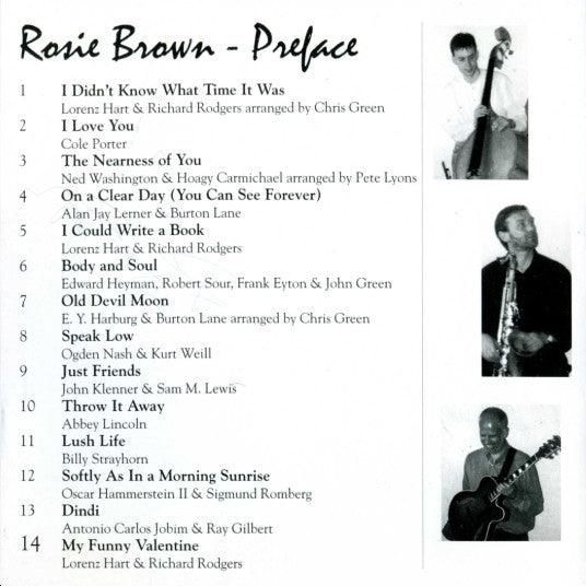 Rosie Brown (4) : Preface (CD, Album)