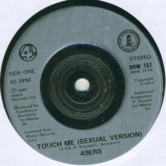 49ers - Touch Me (Sexual Version) (7) (Very Good Plus (VG)) - DaddyPop