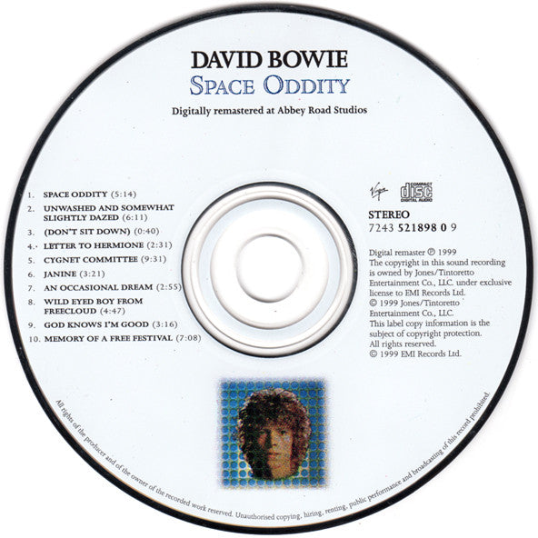 David Bowie : Space Oddity (CD, Album, Enh, RE, RM)