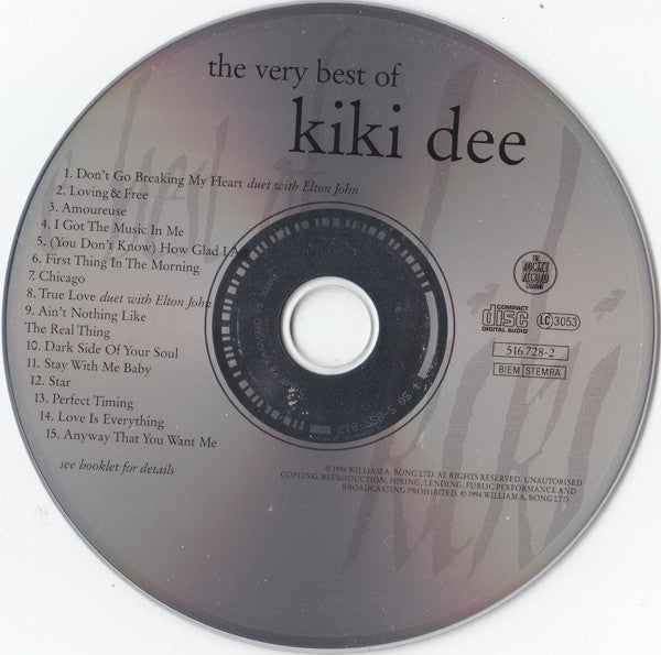 Kiki Dee : The Very Best Of Kiki Dee (CD, Album, Comp)