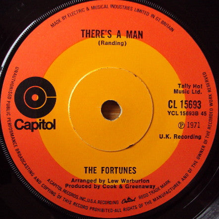 The Fortunes : Freedom Come, Freedom Go (7", Single, Sol)