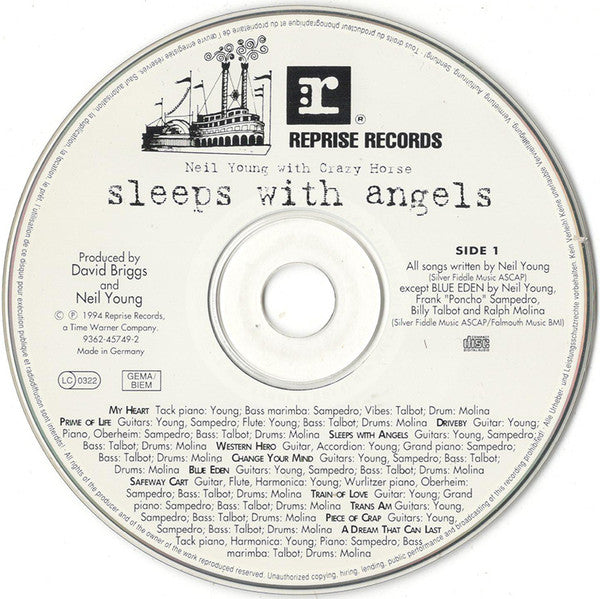 Neil Young And Crazy Horse : Sleeps With Angels (CD, Album, RE)