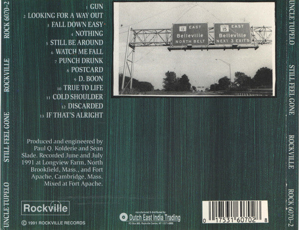 Uncle Tupelo - Still Feel Gone. (CD) (Very Good Plus (VG)) - DaddyPop