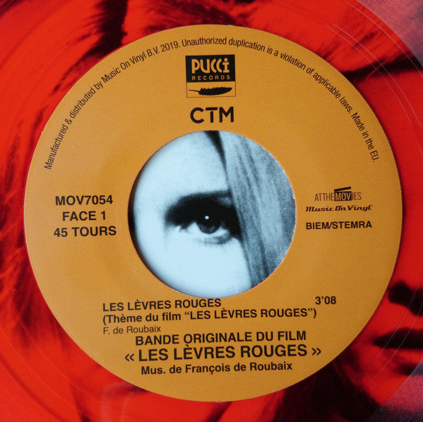 François De Roubaix : Les Lèvres Rouges (7", RSD, Single, Ltd, Num, RE, Red)
