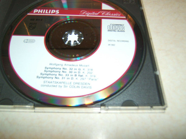 Wolfgang Amadeus Mozart - Staatskapelle Dresden, Sir Colin Davis : Symphonies Nos. 30, 31 <<Paris>>, 32 & 33 (CD)