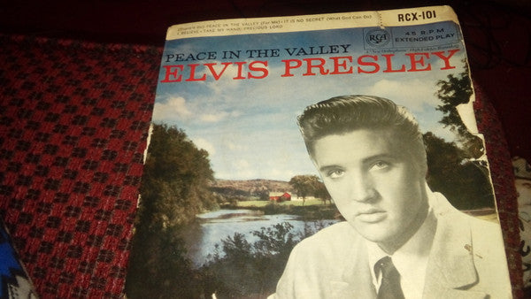 Elvis Presley : Peace In The Valley (7", EP, Tri)