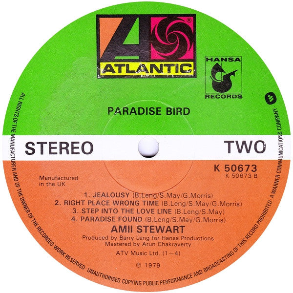 Amii Stewart : Paradise Bird (LP, Album, Gat)