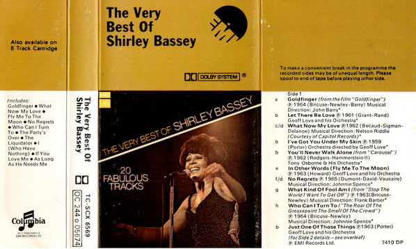 Shirley Bassey : The Very Best Of Shirley Bassey (Cass, Comp)