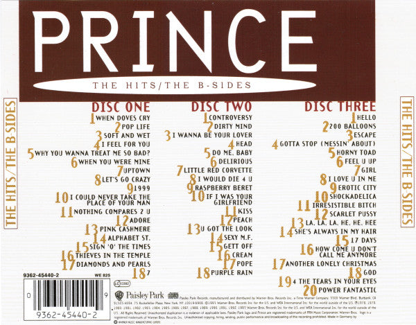 Prince : The Hits / The B-Sides (3xCD, Comp)