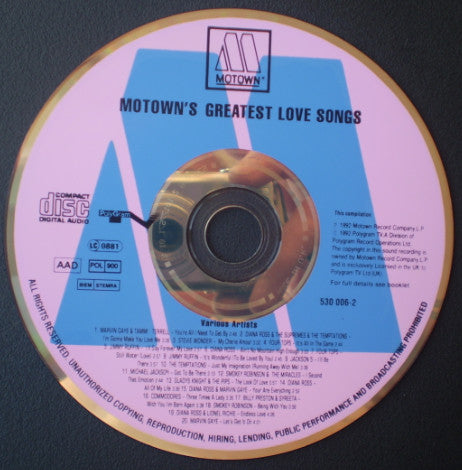 Various - Motowns Greatest Love Songs (CD) (Good Plus (G)) - DaddyPop