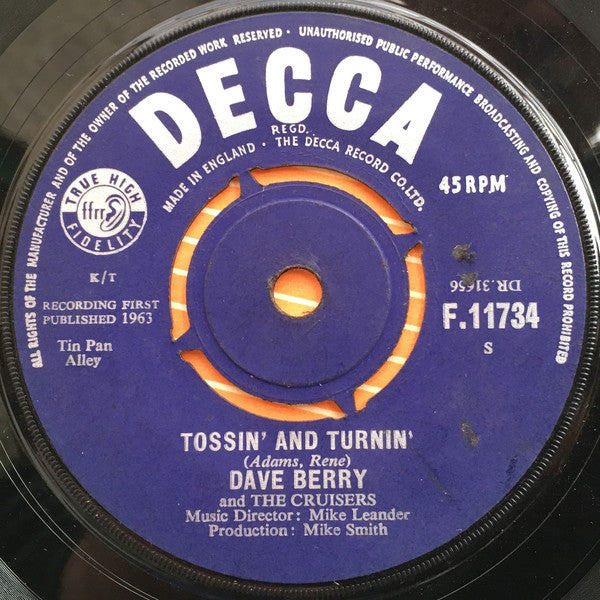 Dave Berry & The Cruisers : Memphis Tennessee (7", Single)