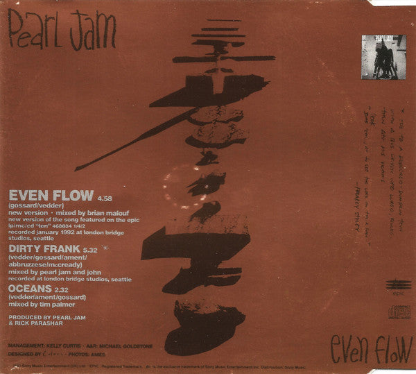 Pearl Jam : Even Flow (CD, Single)