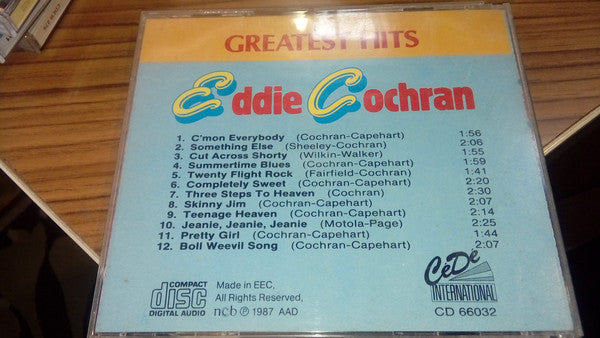 Eddie Cochran : Greatest Hits (CD, Comp)