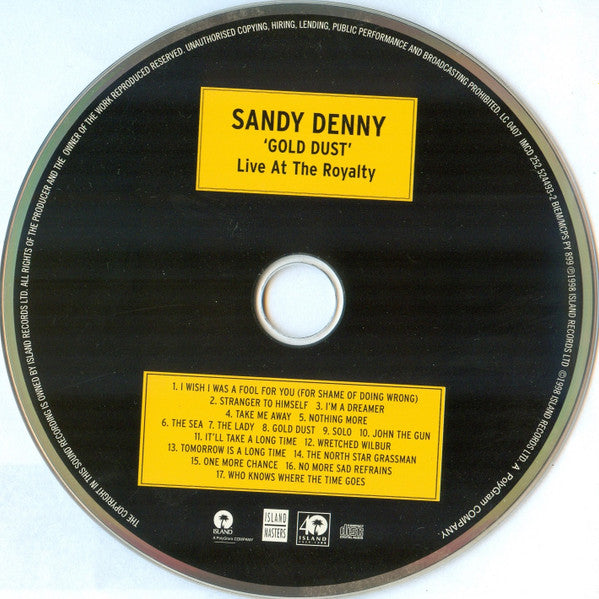 Sandy Denny : Gold Dust (The Final Concert) (CD, Album, RE, Uni)
