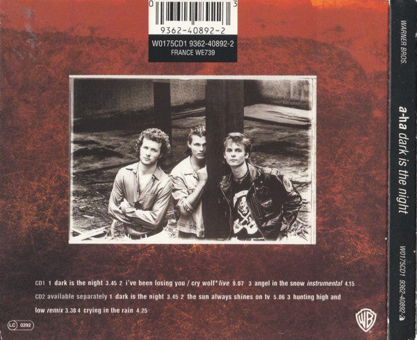 a-ha : Dark Is The Night (CD, Single, CD1)