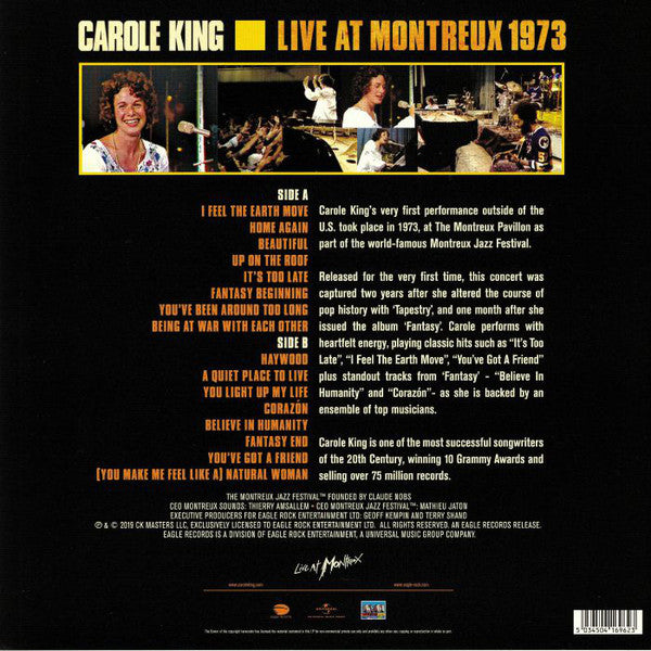 Carole King : Live At Montreux 1973 (LP, Album)