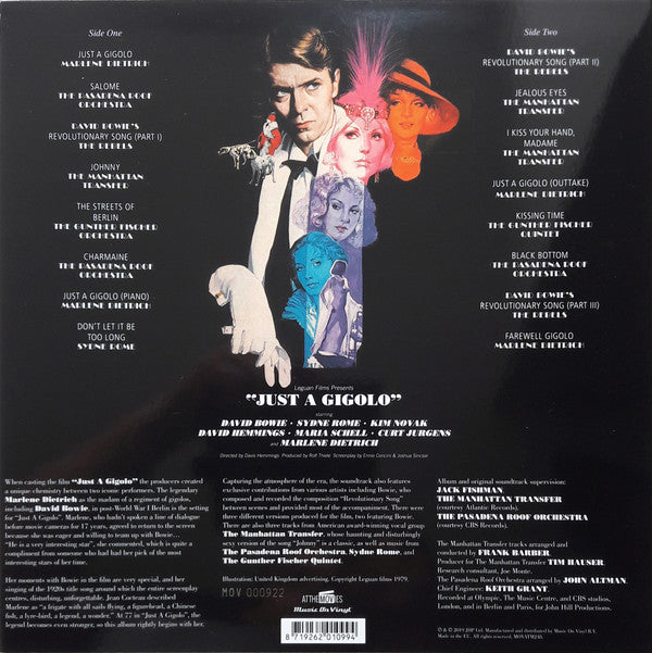 Various : Just A Gigolo (The Original Soundtrack) (LP, Album, Dlx, Ltd, Num, Tra)