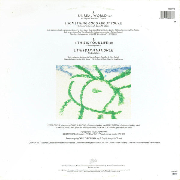 The Godfathers : Unreal World (12", Single)