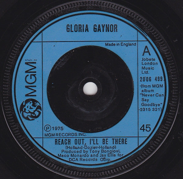 Gloria Gaynor : Reach Out, I'll Be There (7", Single)