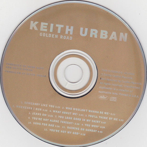 Keith Urban : Golden Road (CD, Album, EMI)